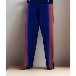 COR by ULTRACOR Leggings Womens Medium x 24" Cropped Skinny Blue Pink Yoga USA